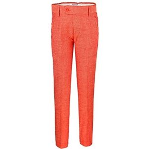 Isaac Mizrahi Boy's Slim Fit Linen Pants in coral